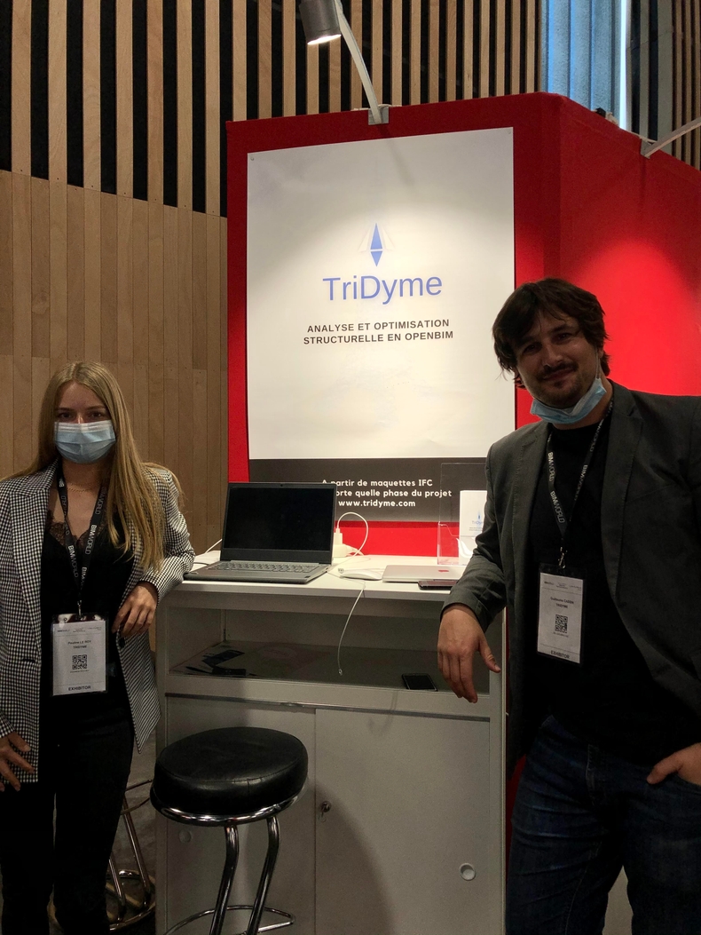 TriDyme et son équipe sur le stand